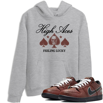 Sneaker match tees – Sneaker Tees To Match Dunk Low Football Shoes – High Aces Tee Heather Grey 1