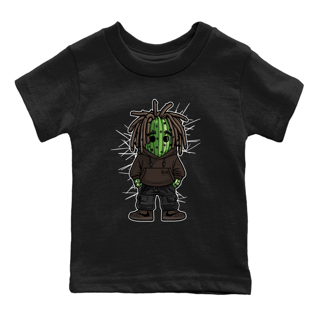 AJ1 Travis Scott Velvet Brown and Dark Mocha shirts to match jordans Hip Hop Cactus sneaker match tees 1s Travis Scott Velvet Brown match shoes to clothes SNRT Sneaker Tees Youth Baby Black 2 tee