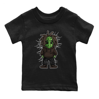 AJ1 Travis Scott Velvet Brown and Dark Mocha shirts to match jordans Hip Hop Cactus sneaker match tees 1s Travis Scott Velvet Brown match shoes to clothes SNRT Sneaker Tees Youth Baby Black 2 tee