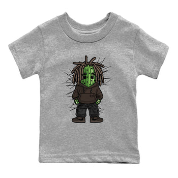AJ1 Travis Scott Velvet Brown and Dark Mocha shirts to match jordans Hip Hop Cactus sneaker match tees 1s Travis Scott Velvet Brown match shoes to clothes SNRT Sneaker Tees Youth Baby Heather Grey 2 tee