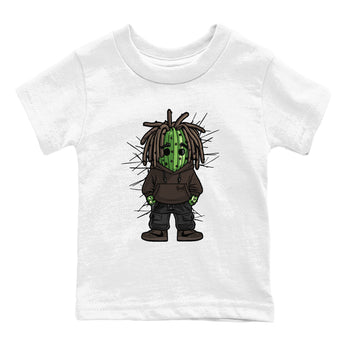 AJ1 Travis Scott Velvet Brown and Dark Mocha shirts to match jordans Hip Hop Cactus sneaker match tees 1s Travis Scott Velvet Brown match shoes to clothes SNRT Sneaker Tees Youth Baby White 2 tee