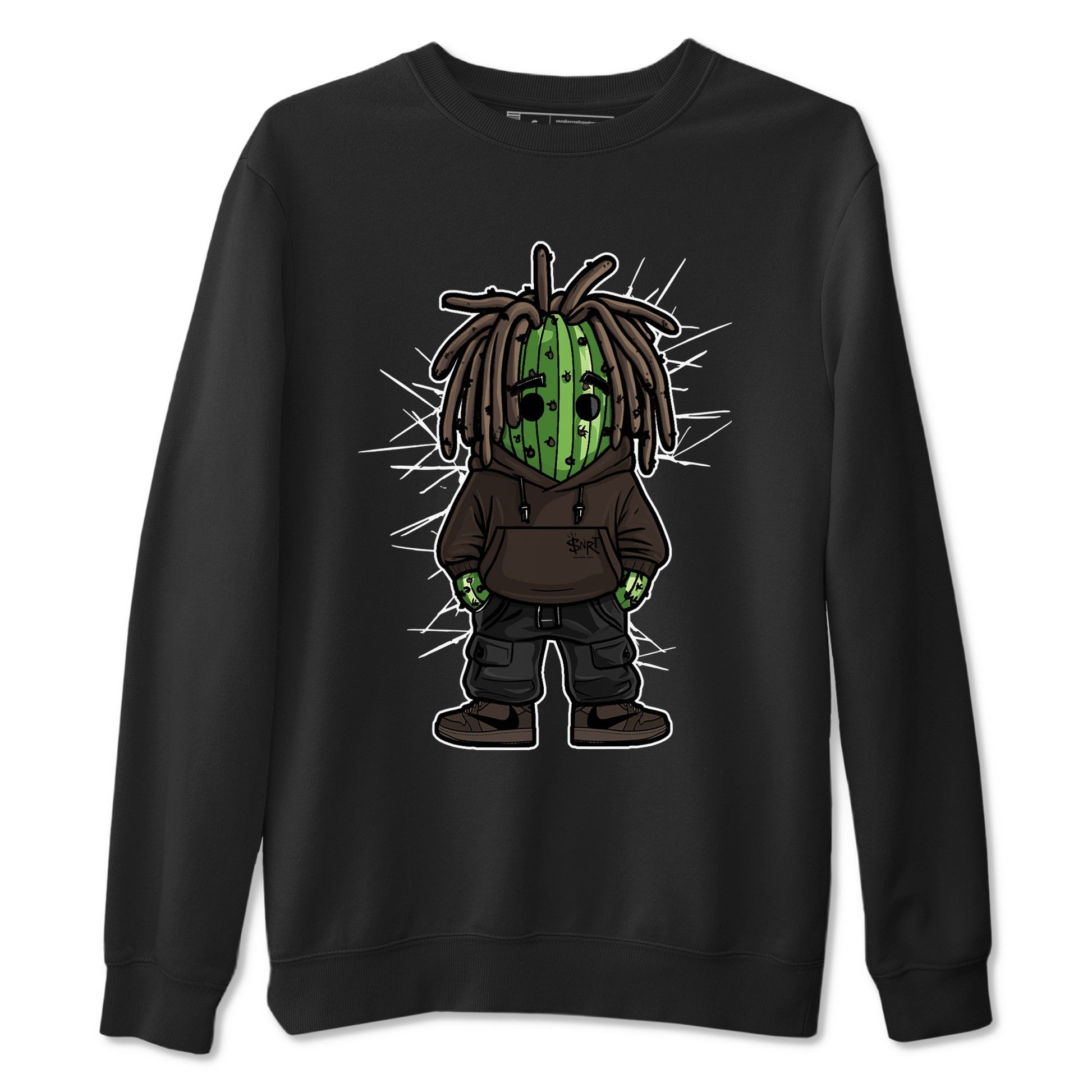 AJ1 Travis Scott Velvet Brown and Dark Mocha shirts to match jordans Hip Hop Cactus sneaker match tees 1s Travis Scott Velvet Brown match shoes to clothes SNRT Sneaker Tees unisex cotton Black 2 shirts