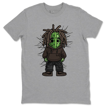 AJ1 Travis Scott Velvet Brown and Dark Mocha shirts to match jordans Hip Hop Cactus sneaker match tees 1s Travis Scott Velvet Brown match shoes to clothes SNRT Sneaker Tees unisex cotton Heather Grey 2 shirts
