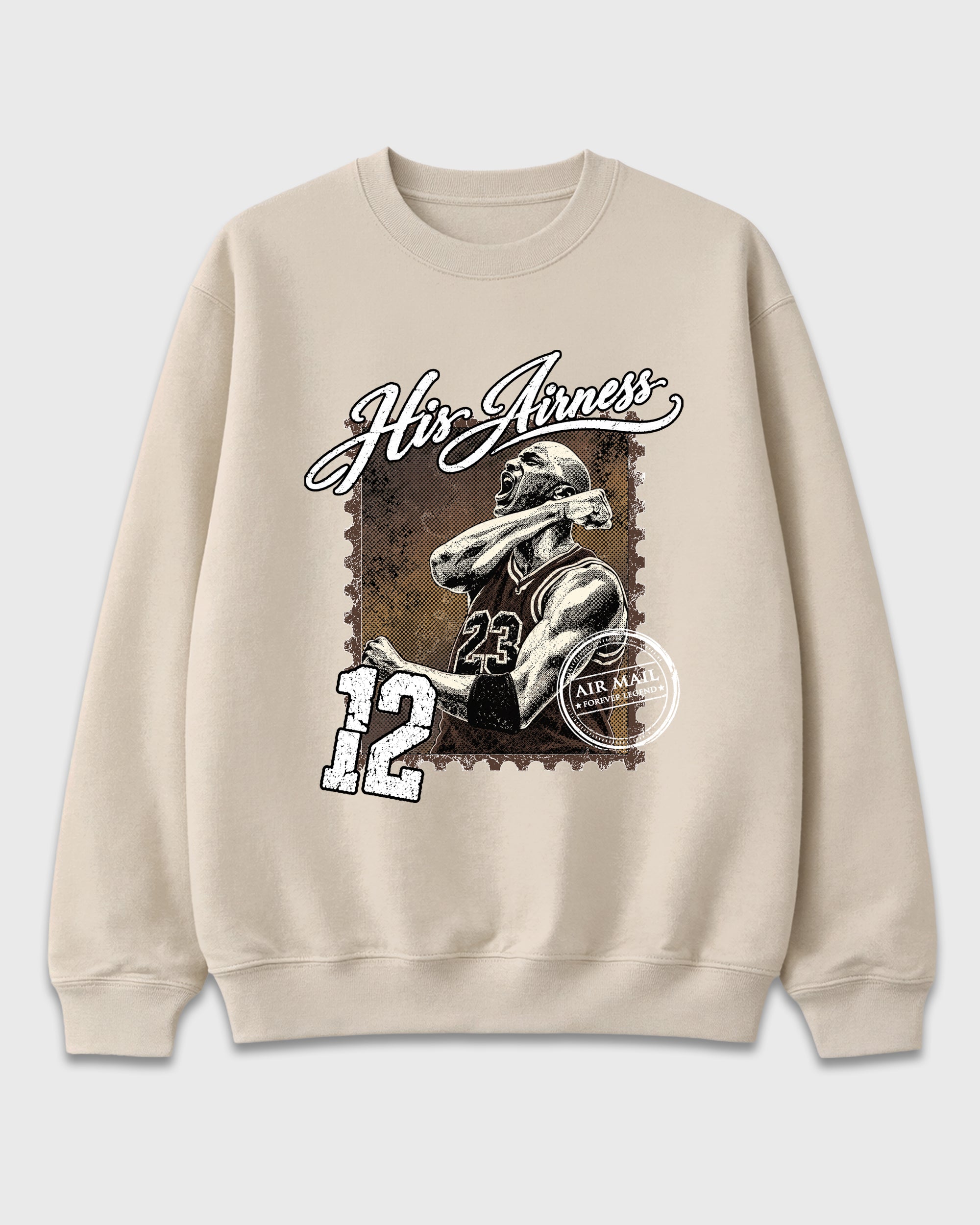 His Airness Air Jordan 12 Fireside Matching Graphic Sweatshirt