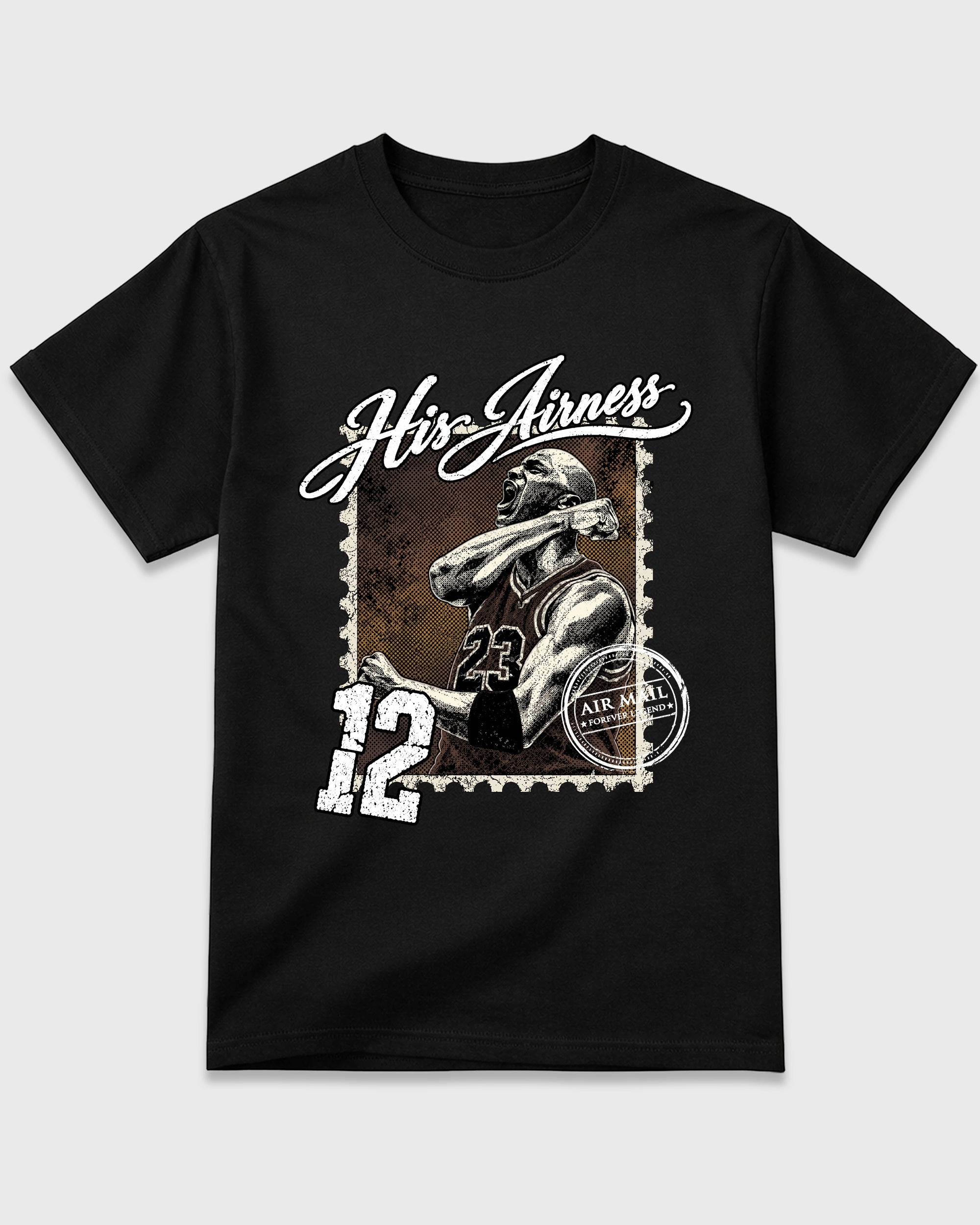 His Airness Air Jordan 12 Fireside Matching Graphic Tee