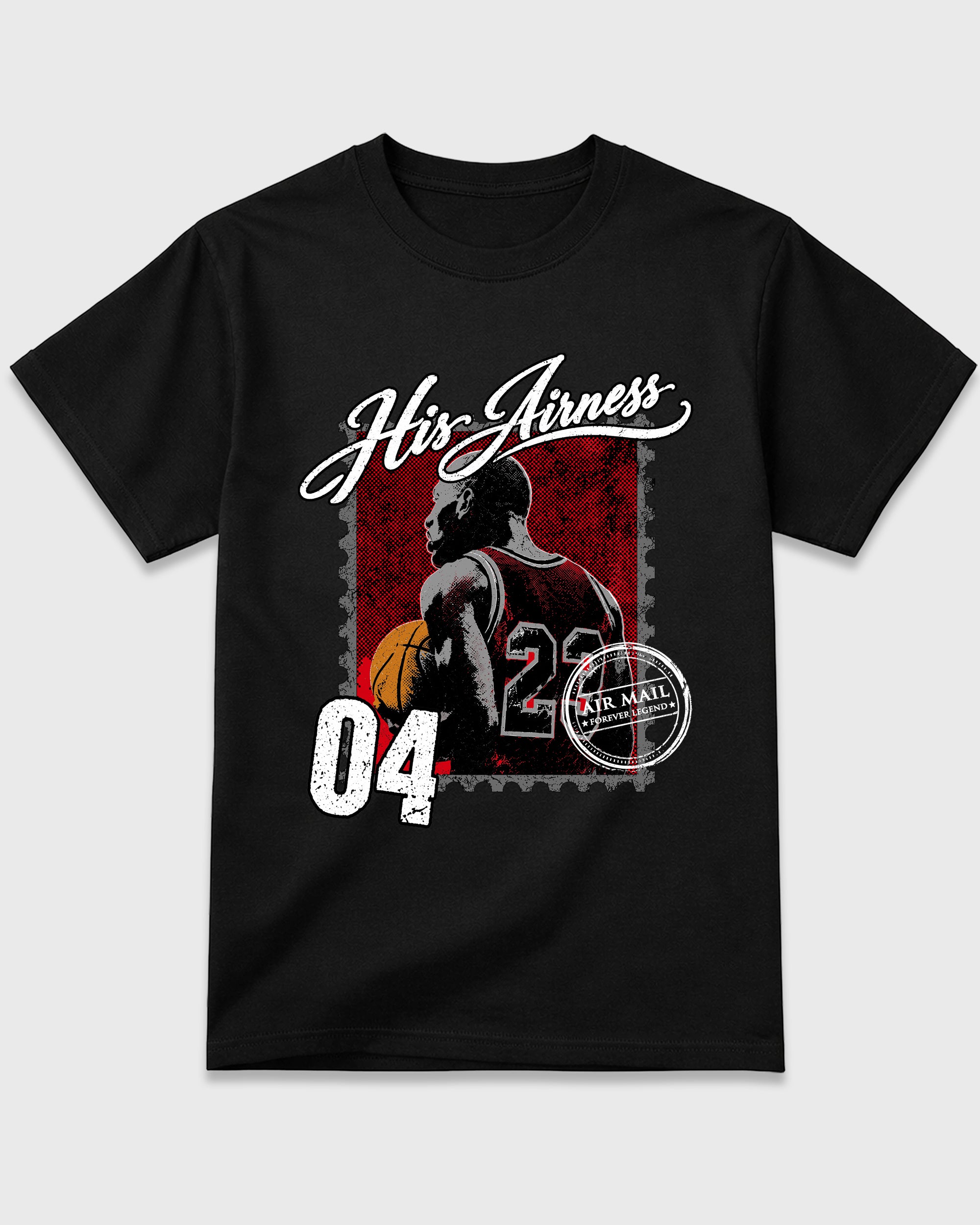 His Airness Graphic T-Shirt featuring original streetwear artwork designed to match the Air Jordan 4 Bred. Black 2 Graphic T-Shirt.