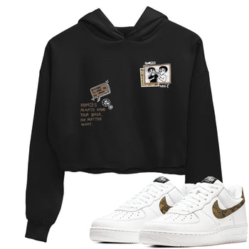 Air Force 1 Ivory Snake shirt to match jordans Homies Only sneaker tees Air Force 1 Ivory Snake SNRT Sneaker Release Tees Black 1 crop length shirt