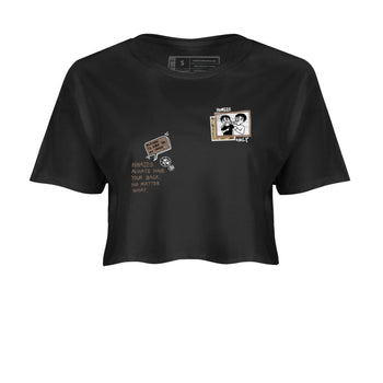 Air Force 1 Ivory Snake shirt to match jordans Homies Only sneaker tees Air Force 1 Ivory Snake SNRT Sneaker Release Tees Black 2 crop length shirt