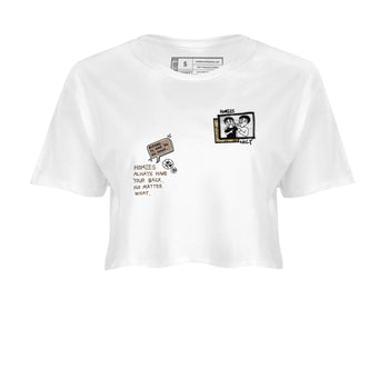 Air Force 1 Ivory Snake shirt to match jordans Homies Only sneaker tees Air Force 1 Ivory Snake SNRT Sneaker Release Tees White 2 crop length shirt