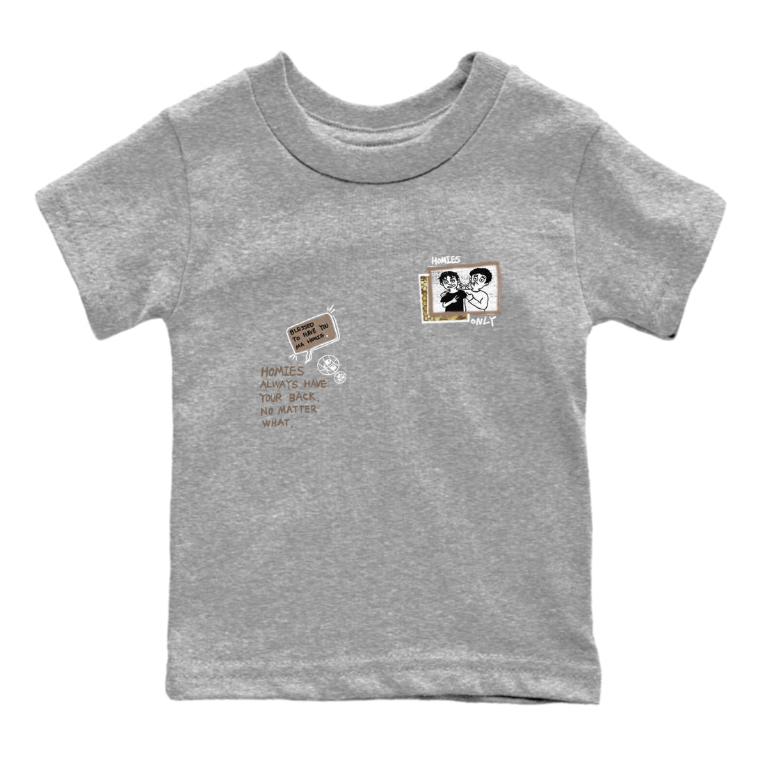 Air Force 1 Ivory Snake shirt to match jordans Homies Only sneaker tees Air Force 1 Ivory Snake SNRT sneaker release tees baby toddler Heather Grey 2 cotton Shirt