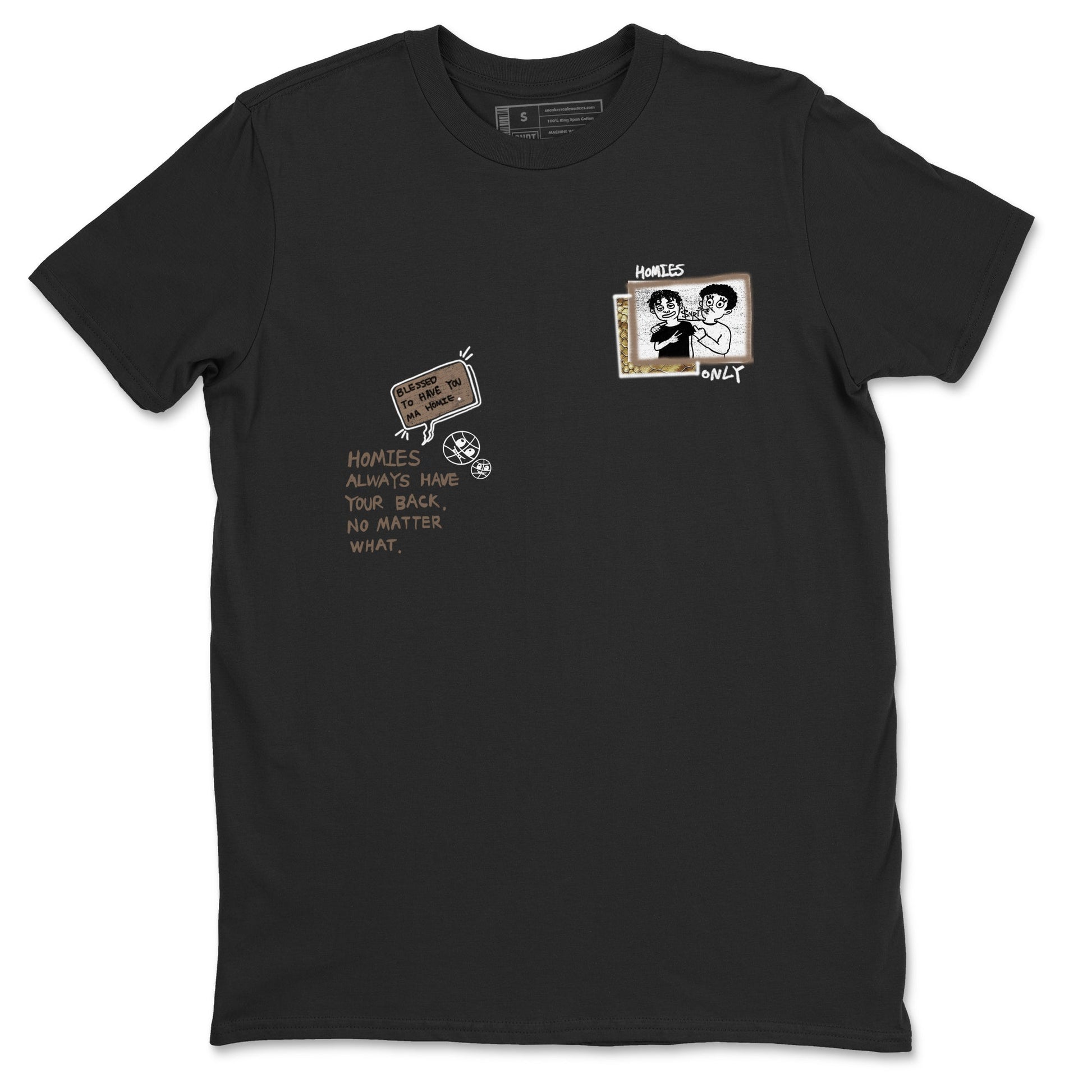 Air Force 1 Ivory Snake shirt to match jordans Homies Only sneaker tees Air Force 1 Ivory Snake SNRT Sneaker Release Tees unisex cotton Black 2 crew neck shirt