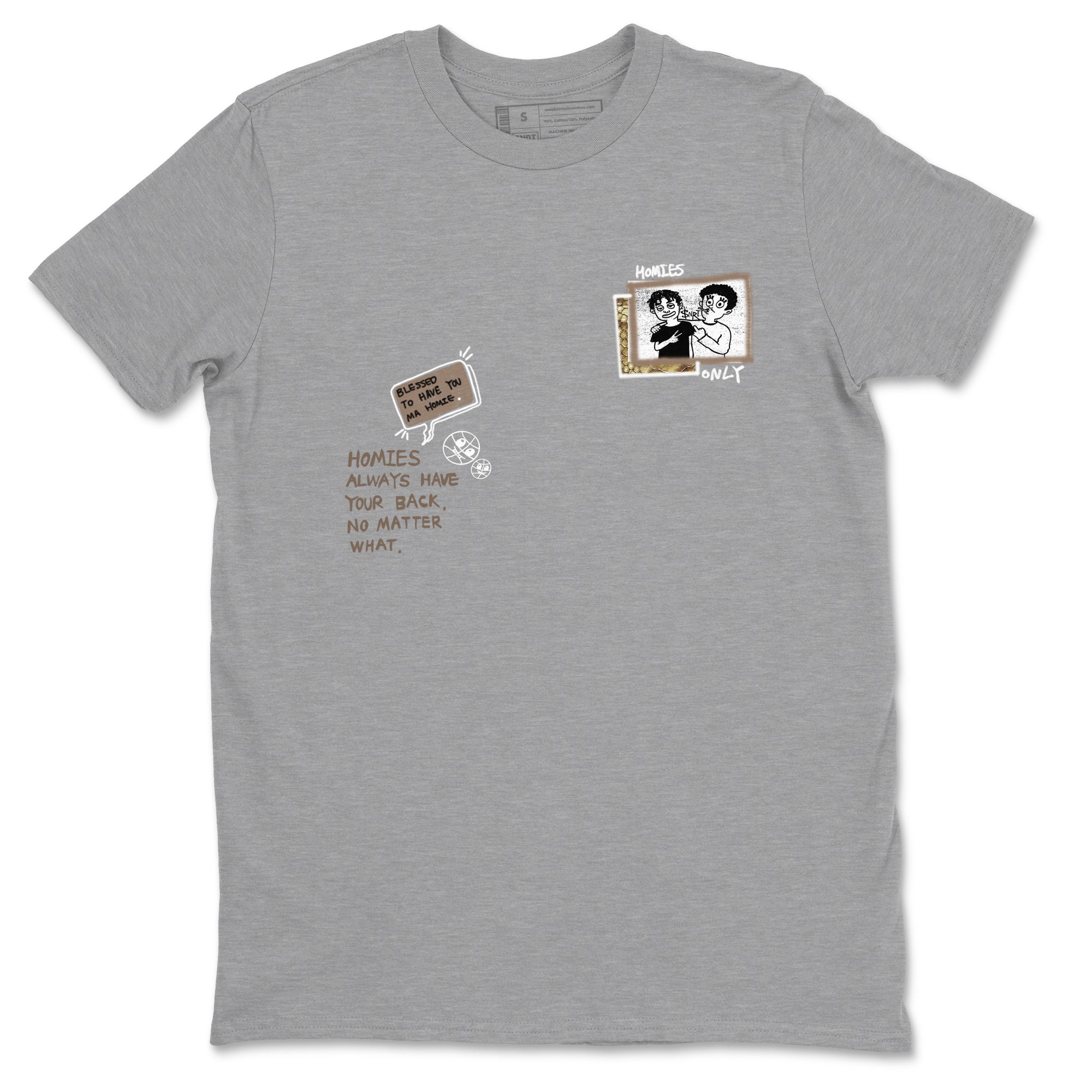 Air Force 1 Ivory Snake shirt to match jordans Homies Only sneaker tees Air Force 1 Ivory Snake SNRT Sneaker Release Tees unisex cotton Heather Grey 2 crew neck shirt