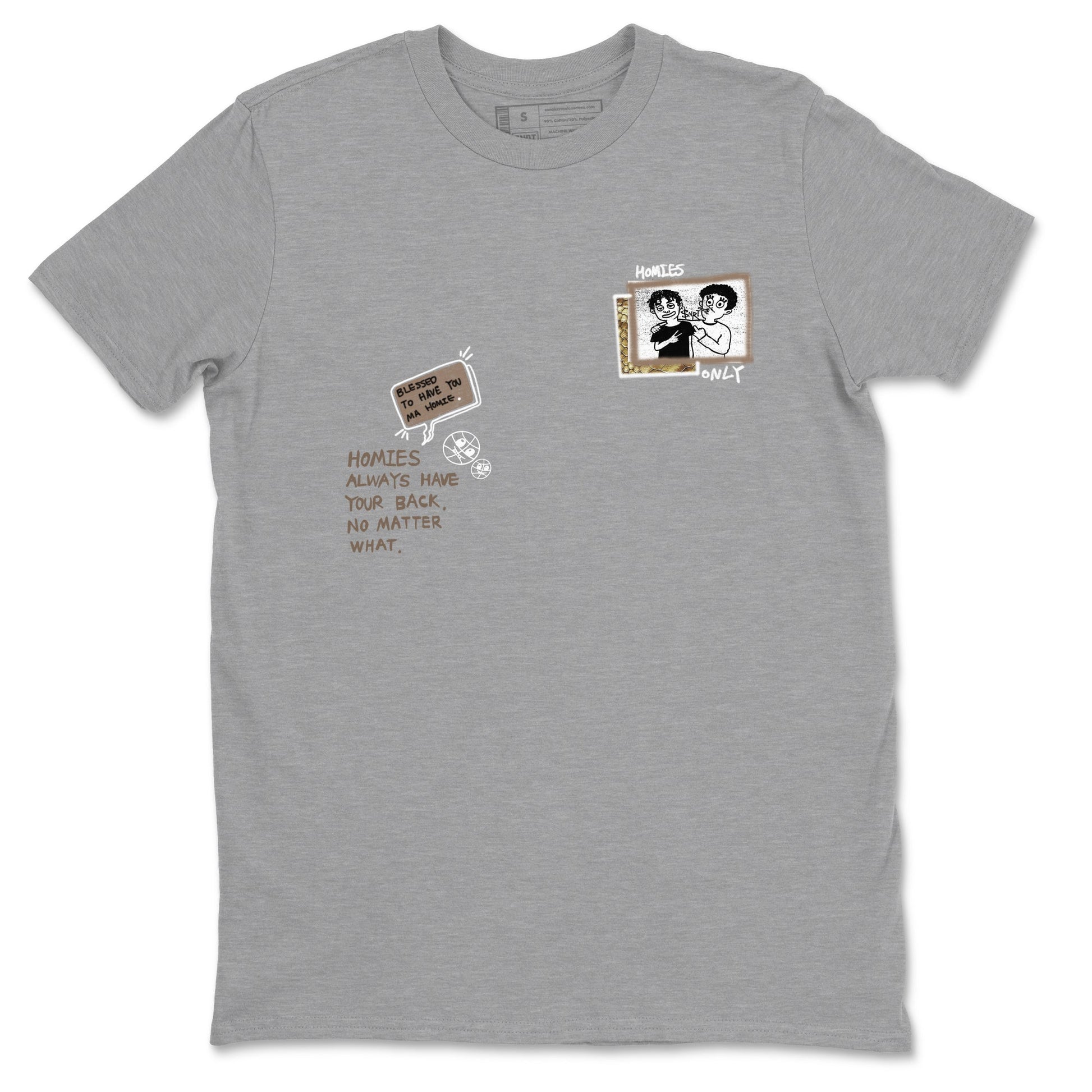Air Force 1 Ivory Snake shirt to match jordans Homies Only sneaker tees Air Force 1 Ivory Snake SNRT Sneaker Release Tees unisex cotton Heather Grey 2 crew neck shirt