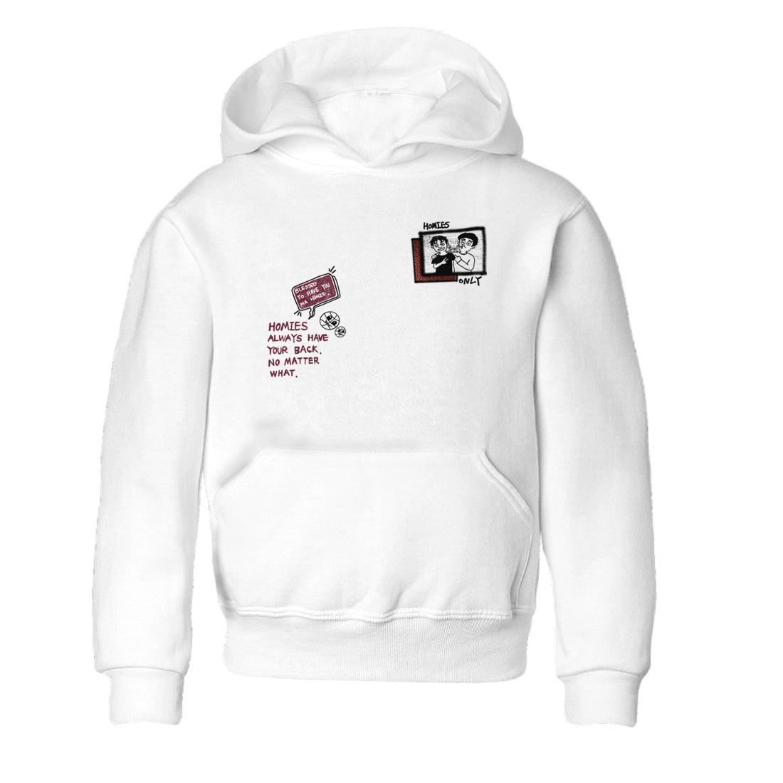 AJ1 High '85 Metallic Burgundy shirts to match jordans Homies Only sneaker match tees 1s High '85 Metallic Burgundy SNRT Sneaker Tees streetwear brand Baby and Youth White 2 cotton tee