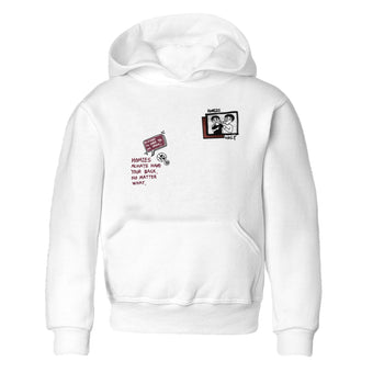 AJ1 High '85 Metallic Burgundy shirts to match jordans Homies Only sneaker match tees 1s High '85 Metallic Burgundy SNRT Sneaker Tees streetwear brand Baby and Youth White 2 cotton tee