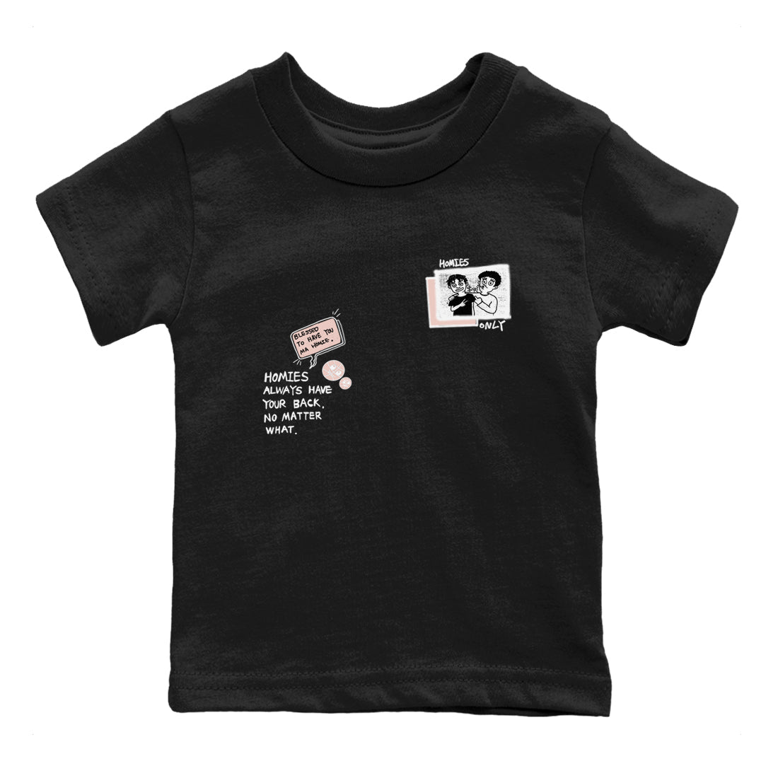 11s Legend Pink shirts to match jordans Homies Only sneaker match tees Air Jordan 11 Legend Pink SNRT Sneaker Tees streetwear brand Baby and Youth Black 2 cotton tee