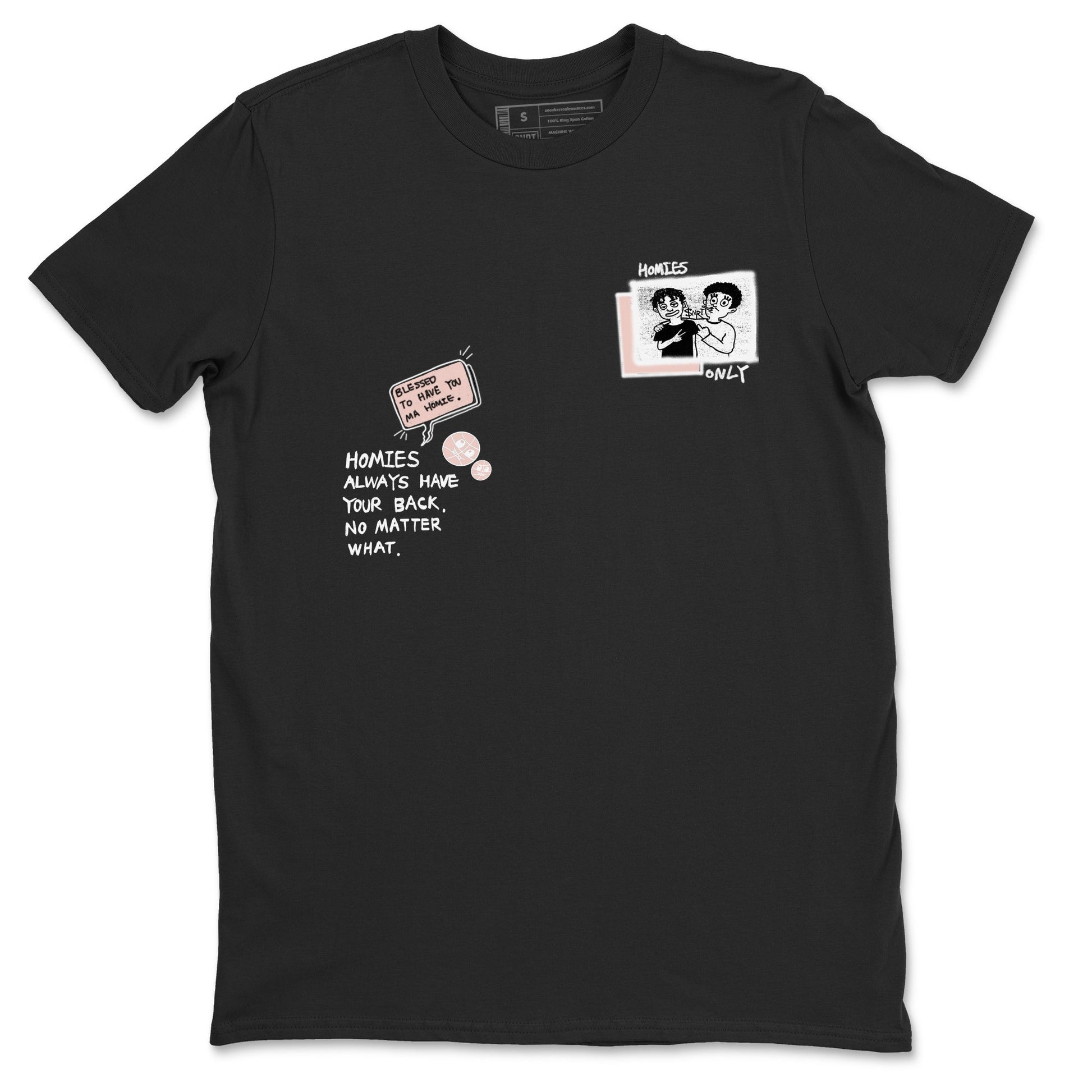 11s Legend Pink shirts to match jordans Homies Only sneaker match tees Air Jordan 11 Legend Pink SNRT Sneaker Tees streetwear brand Black 2 unisex cotton tee