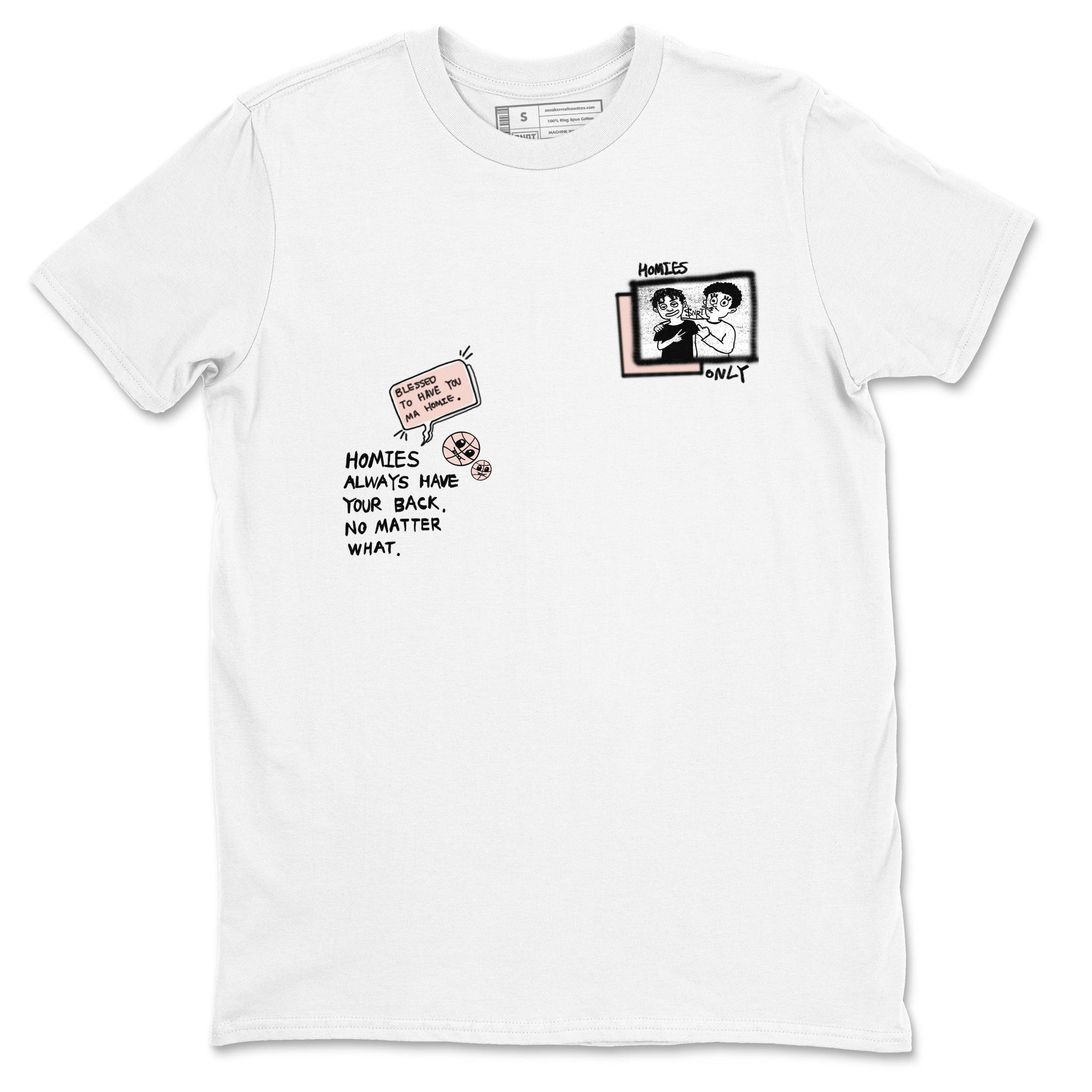 11s Legend Pink shirts to match jordans Homies Only sneaker match tees Air Jordan 11 Legend Pink SNRT Sneaker Tees streetwear brand White 2 unisex cotton tee