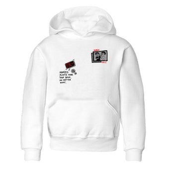 3s Black Cement shirts to match jordans Homies Only sneaker match tees Air Jordan 3 Black Cement match shoes to clothes SNRT Sneaker Tees Youth Baby White 2 tee