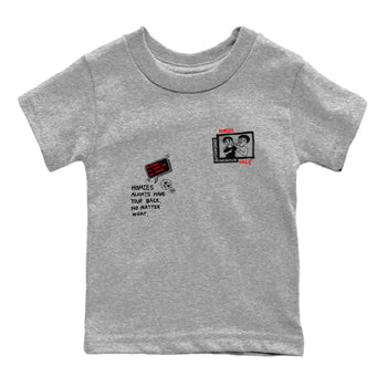3s Black Cement shirts to match jordans Homies Only sneaker match tees Air Jordan 3 Black Cement match shoes to clothes SNRT Sneaker Tees Youth Baby Heather Grey 2 tee