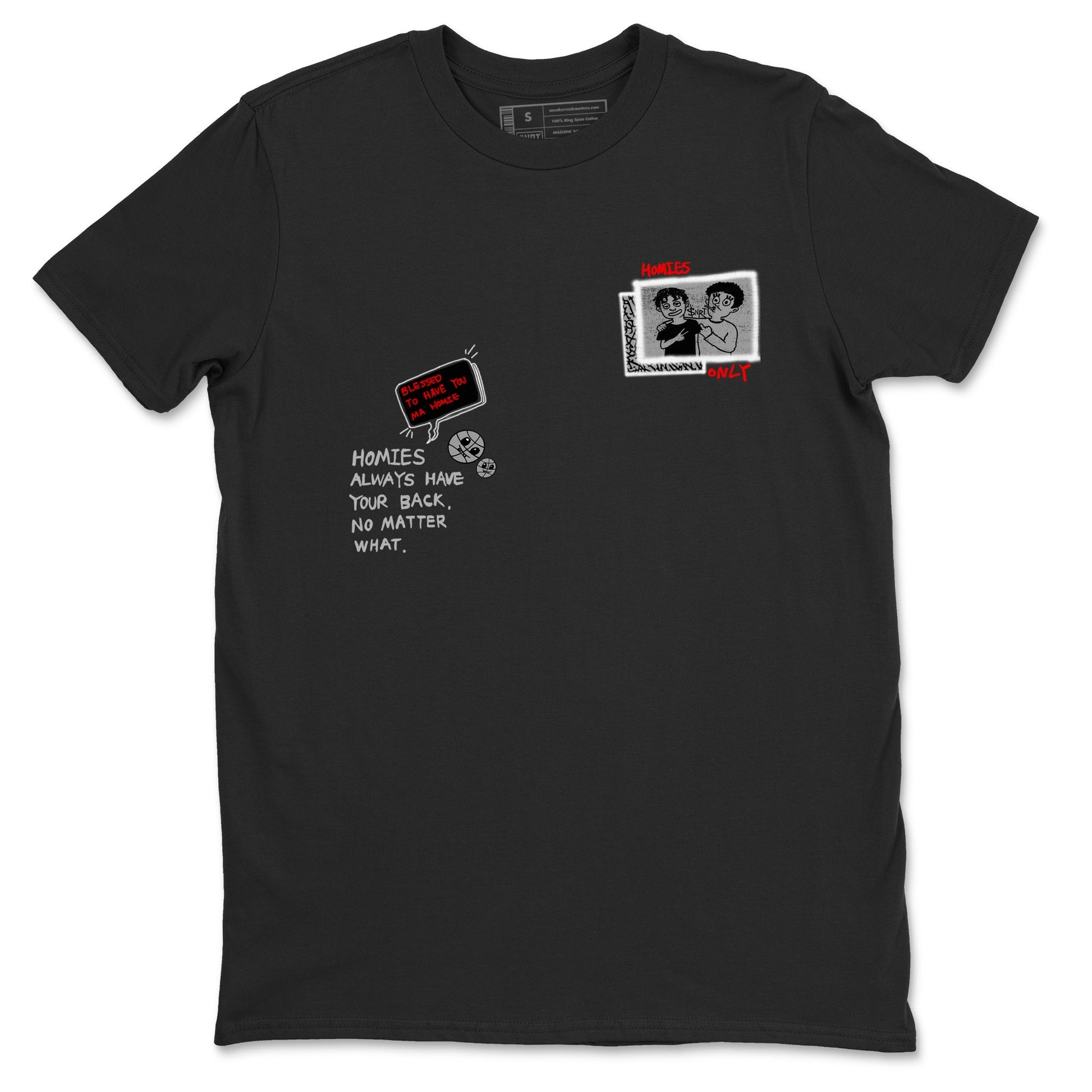 3s Black Cement shirts to match jordans Homies Only sneaker match tees Air Jordan 3 Black Cement match shoes to clothes SNRT Sneaker Tees unisex cotton Black 2 shirts