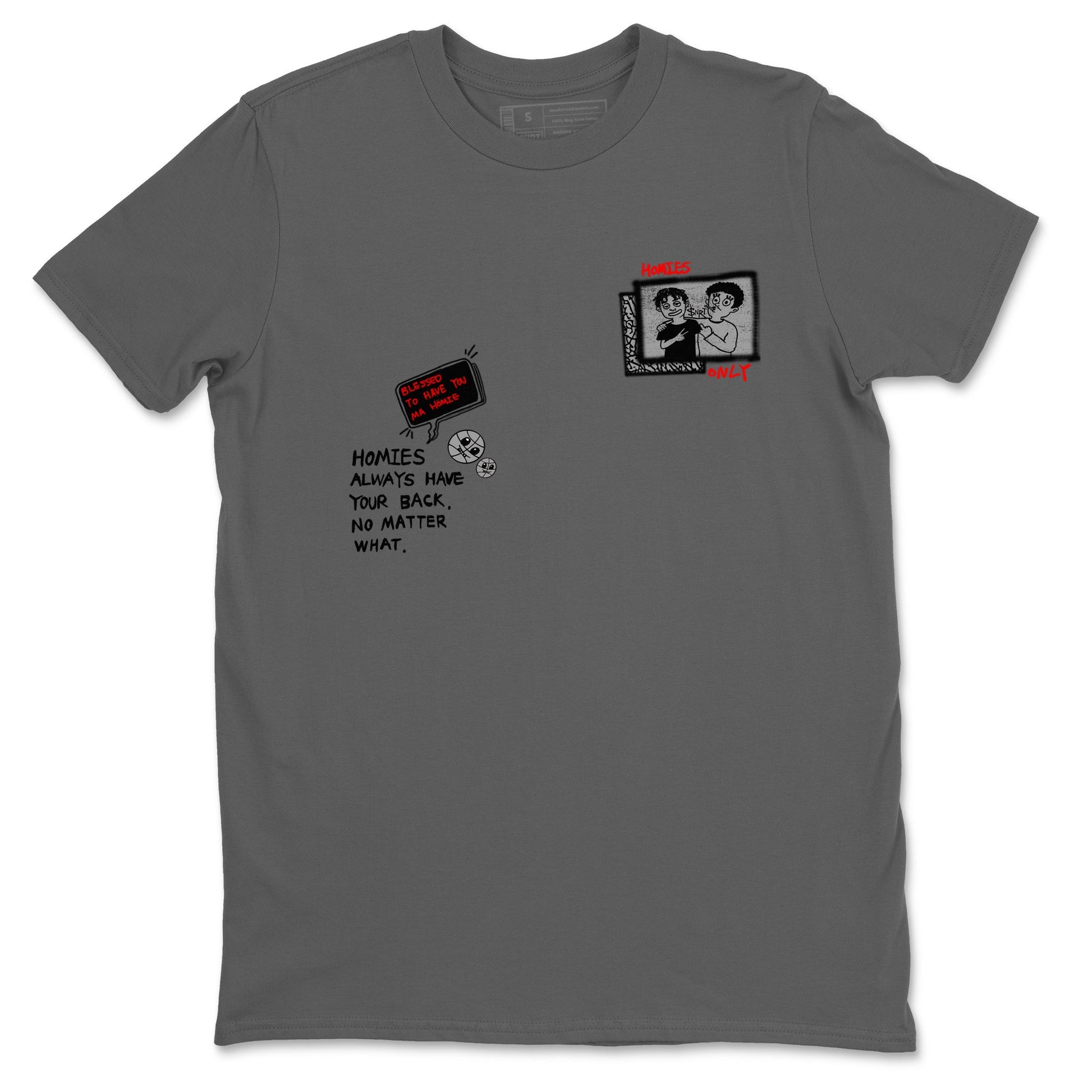 3s Black Cement shirts to match jordans Homies Only sneaker match tees Air Jordan 3 Black Cement match shoes to clothes SNRT Sneaker Tees unisex cotton Cool Grey 2 shirts
