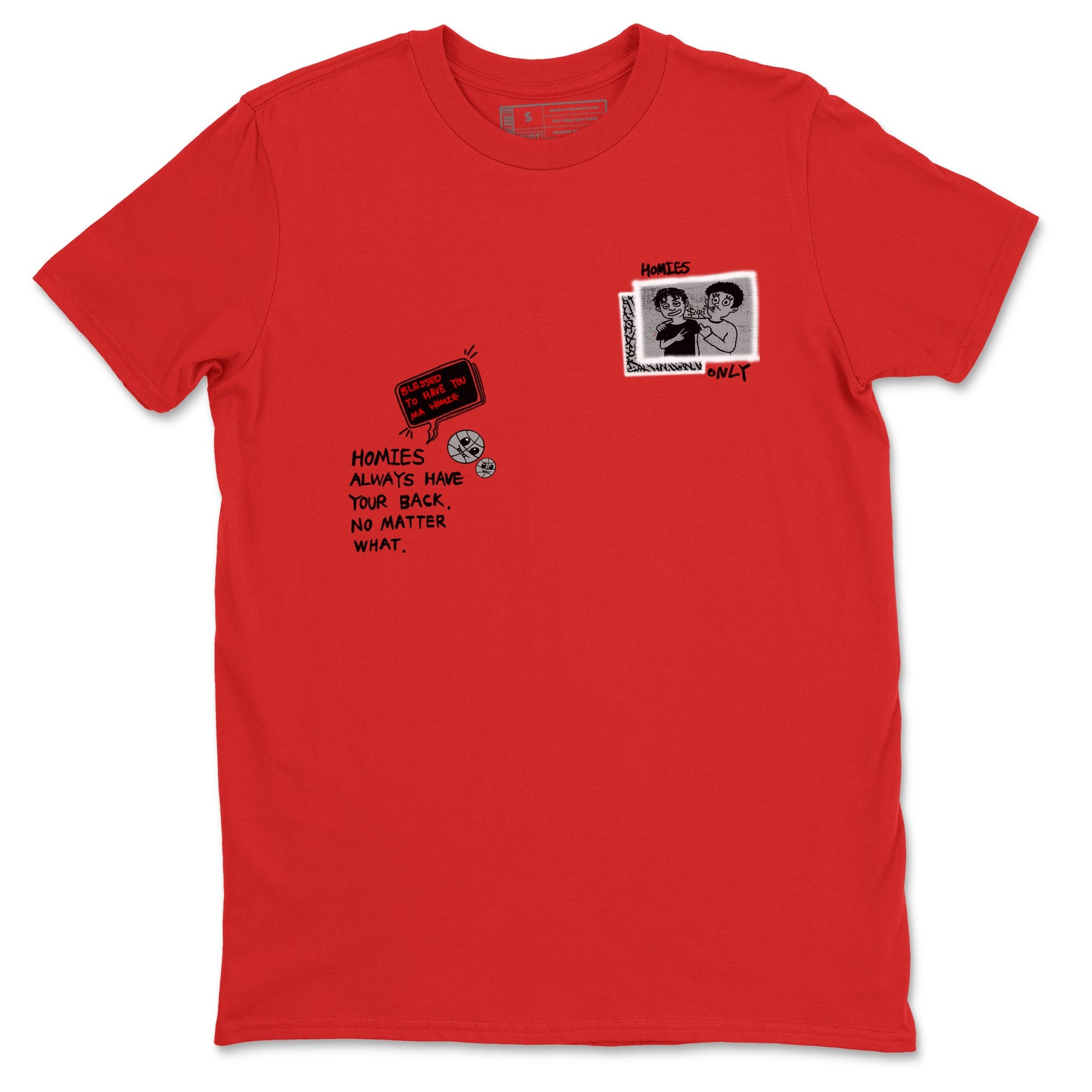 3s Black Cement shirts to match jordans Homies Only sneaker match tees Air Jordan 3 Black Cement match shoes to clothes SNRT Sneaker Tees unisex cotton Red 2 shirts
