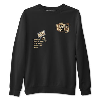 AJ3 Desert Camo shirts to match jordans Homies Only sneaker match tees Air Jordan 3 Desert Camo SNRT Sneaker Tees streetwear brand Black 2 unisex cotton tee