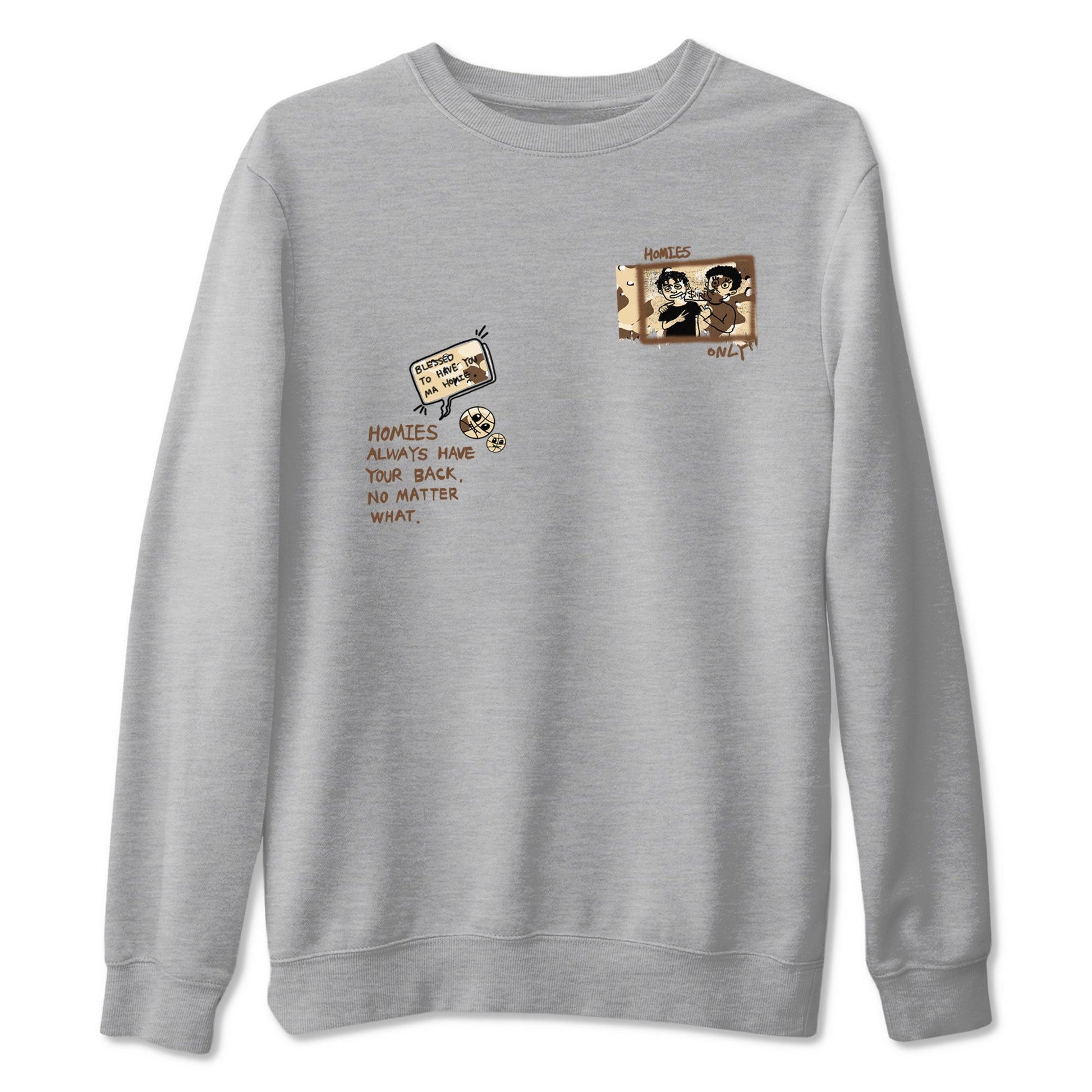 AJ3 Desert Camo shirts to match jordans Homies Only sneaker match tees Air Jordan 3 Desert Camo SNRT Sneaker Tees streetwear brand Heather Grey 2 unisex cotton tee