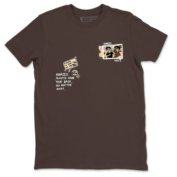 AJ3 Desert Camo shirts to match jordans Homies Only sneaker match tees Air Jordan 3 Desert Camo SNRT Sneaker Tees streetwear brand Dark Chocolate 2 unisex cotton tee
