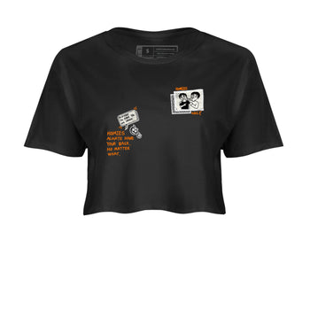 3s Georgia Peach shirt to match jordans Homies Only sneaker tees Air Jordan 3 Georgia Peach SNRT Sneaker Release Tees Black 2 crop length shirt