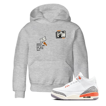 3s Georgia Peach shirt to match jordans Homies Only sneaker tees Air Jordan 3 Georgia Peach SNRT sneaker release tees baby toddler Heather Grey 1 cotton Shirt