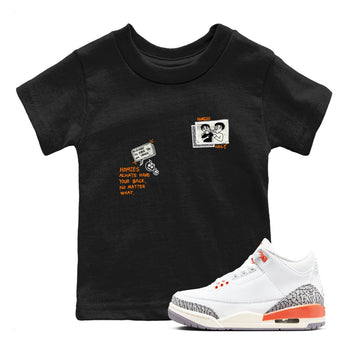 3s Georgia Peach shirt to match jordans Homies Only sneaker tees Air Jordan 3 Georgia Peach SNRT sneaker release tees baby toddler Black 1 cotton Shirt