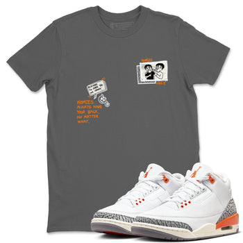 3s Georgia Peach shirt to match jordans Homies Only sneaker tees Air Jordan 3 Georgia Peach SNRT Sneaker Release Tees unisex cotton Cool Grey 1 crew neck shirt
