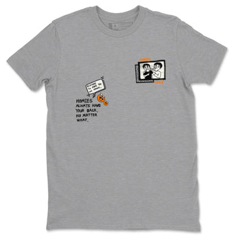 3s Georgia Peach shirt to match jordans Homies Only sneaker tees Air Jordan 3 Georgia Peach SNRT Sneaker Release Tees unisex cotton Heather Grey 2 crew neck shirt