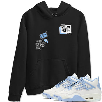 Homies Only sneaker match t-shirt styled to complete your fit with the Air Jordan 4 Aluminum sneakers, shown in Black 1.