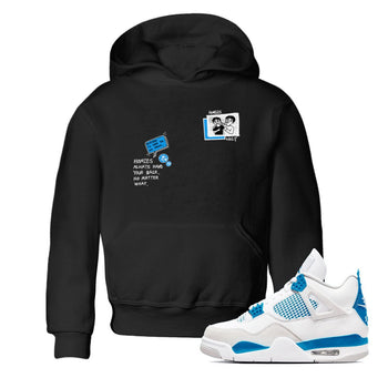 4s Military Blue shirt to match jordans Homies Only sneaker tees Air Jordan 4 Military Blue SNRT sneaker release tees baby toddler Black 1 cotton Shirt