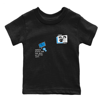 4s Military Blue shirt to match jordans Homies Only sneaker tees Air Jordan 4 Military Blue SNRT sneaker release tees baby toddler Black 2 cotton Shirt