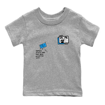 4s Military Blue shirt to match jordans Homies Only sneaker tees Air Jordan 4 Military Blue SNRT sneaker release tees baby toddler Heather Grey 2 cotton Shirt