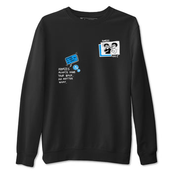 4s Military Blue shirt to match jordans Homies Only sneaker tees Air Jordan 4 Military Blue SNRT Sneaker Release Tees unisex cotton Black 2 crew neck shirt