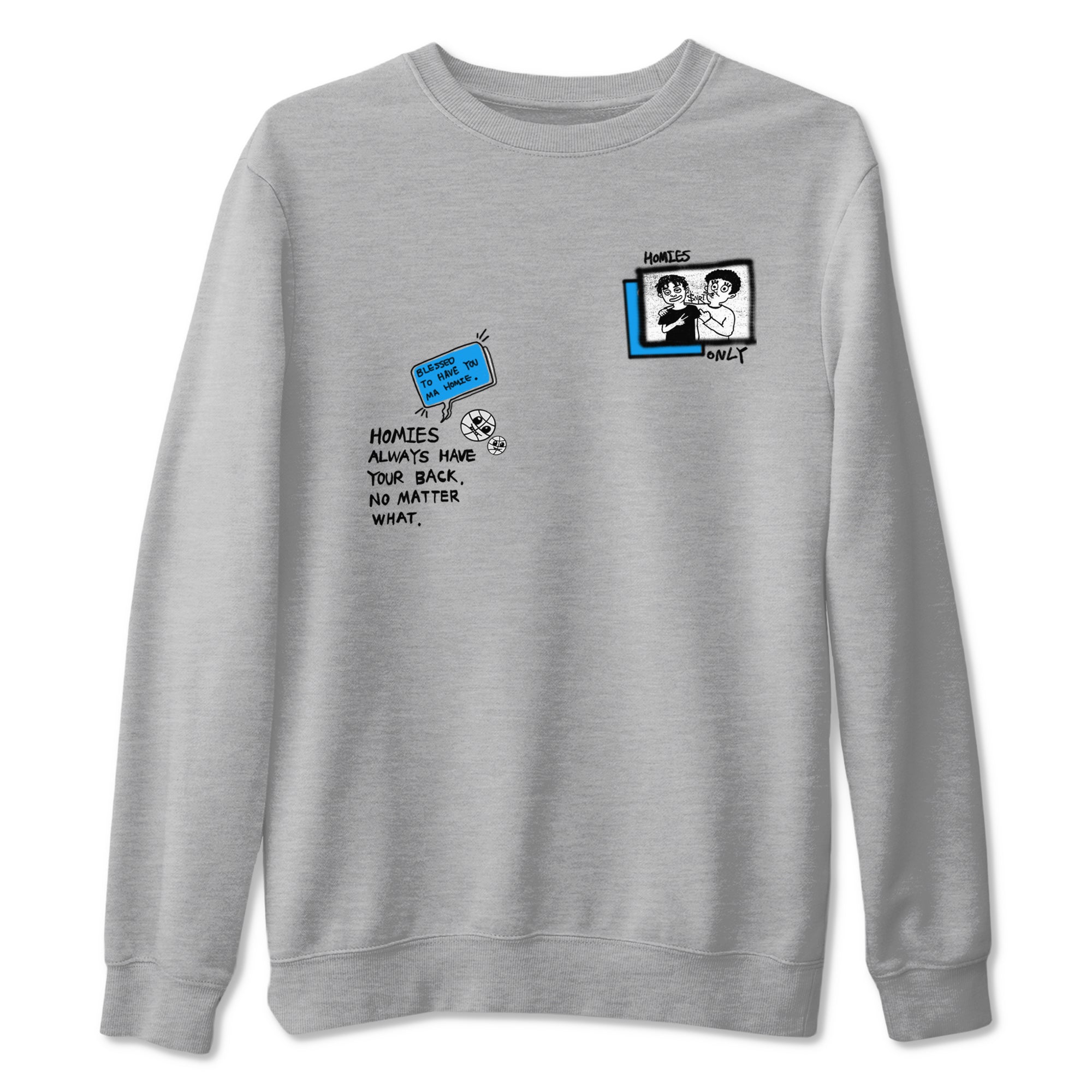 4s Military Blue shirt to match jordans Homies Only sneaker tees Air Jordan 4 Military Blue SNRT Sneaker Release Tees unisex cotton Heather Grey 2 crew neck shirt