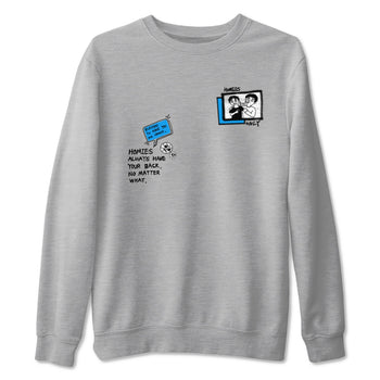 4s Military Blue shirt to match jordans Homies Only sneaker tees Air Jordan 4 Military Blue SNRT Sneaker Release Tees unisex cotton Heather Grey 2 crew neck shirt