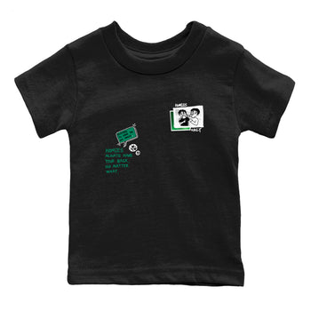 4s Oxidized Green shirts to match jordans Homies Only sneaker match tees Air Jordan 4 Oxidized Green SNRT Sneaker Tees streetwear brand Baby and Youth Black 2 cotton tee