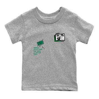 4s Oxidized Green shirts to match jordans Homies Only sneaker match tees Air Jordan 4 Oxidized Green SNRT Sneaker Tees streetwear brand Baby and Youth Heather Grey 2 cotton tee