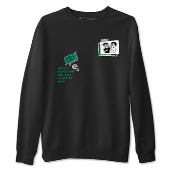 4s Oxidized Green shirts to match jordans Homies Only sneaker match tees Air Jordan 4 Oxidized Green SNRT Sneaker Tees streetwear brand Black 2 unisex cotton tee
