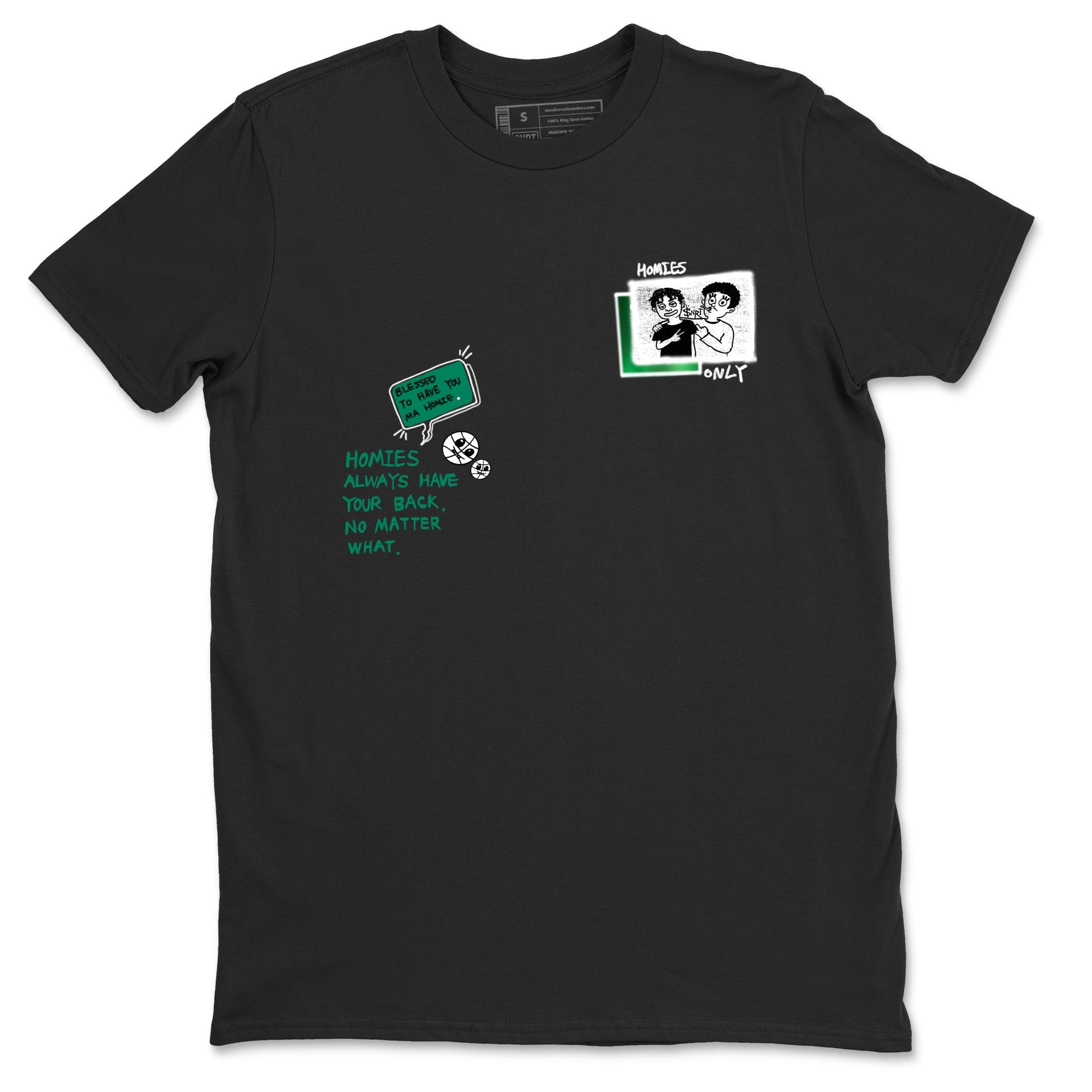 4s Oxidized Green shirts to match jordans Homies Only sneaker match tees Air Jordan 4 Oxidized Green SNRT Sneaker Tees streetwear brand Black 2 unisex cotton tee