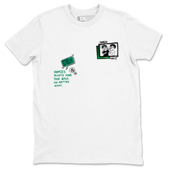 4s Oxidized Green shirts to match jordans Homies Only sneaker match tees Air Jordan 4 Oxidized Green SNRT Sneaker Tees streetwear brand White 2 unisex cotton tee