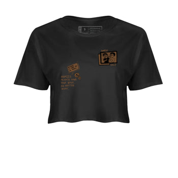 Jordan Jumpman Jack TR Travis Scott Dark Mocha shirts to match jordans Homies Only sneaker match tees Jordan Jumpman Jack Travis Scott Dark Mocha match shoes to clothes SNRT Sneaker Tees unisex cotton Black 2 crop tee