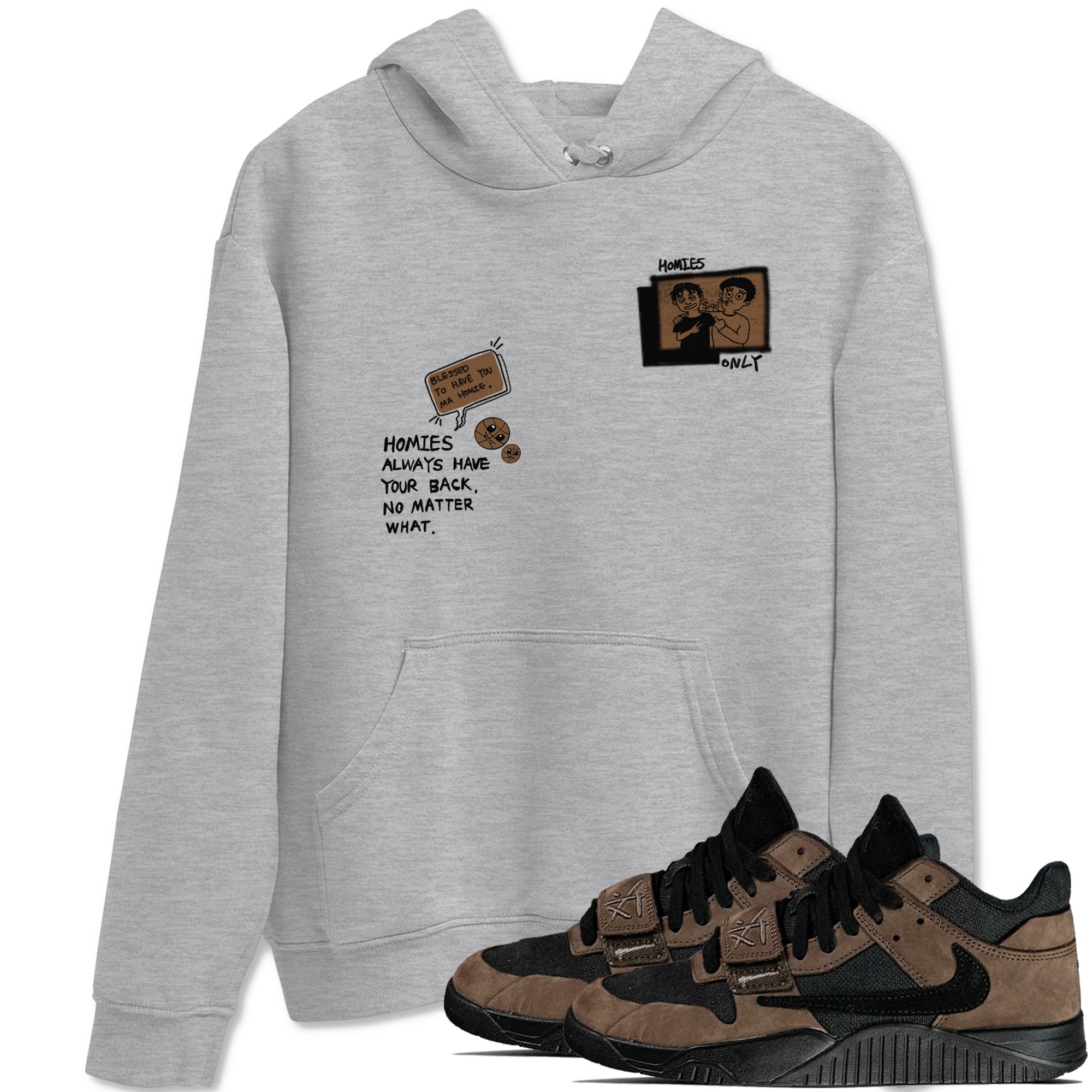 Jordan Jumpman Jack TR Travis Scott Dark Mocha shirts to match jordans Homies Only sneaker match tees Jordan Jumpman Jack Travis Scott Dark Mocha match shoes to clothes SNRT Sneaker Tees unisex cotton Heather Grey 1 shirts