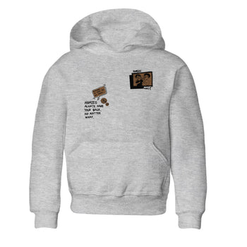 Jordan Jumpman Jack TR Travis Scott Dark Mocha shirts to match jordans Homies Only sneaker match tees Jordan Jumpman Jack Travis Scott Dark Mocha match shoes to clothes SNRT Sneaker Tees Youth Baby Heather Grey 2 tee